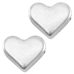 Metall DQ Perlen Herz Antik silber (Nickelfrei)