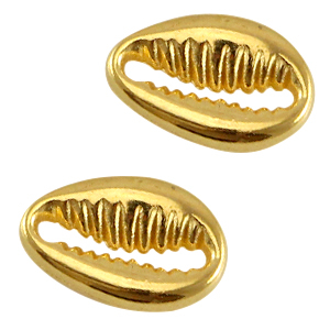 Metall DQ Zwischenst&uuml;ck Muscheln Gold (Nickelfrei)