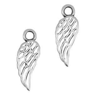 Metall DQ Anh&auml;nger Engelfl&uuml;gel Antik silber (Nickelfrei)