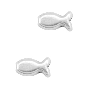 Perlen Metall DQ Fisch Antik silber (Nickelfrei)