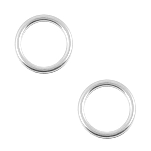 Anh&auml;nger Metall DQ Zirkel 12mm Antik silber (Nickelfrei)