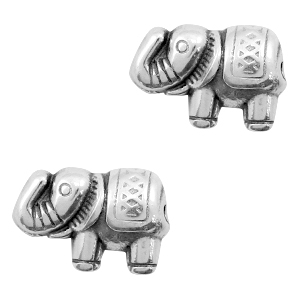 Perlen Metall DQ Elefant Antik silber (Nickelfrei)