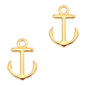 Anh&auml;nger Metall DQ Anker Gold (Nickelfrei)