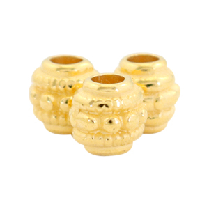 Perlen Metall DQ deco 6mm Gold (Nickelfrei)