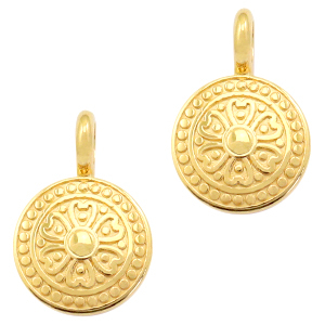 Anh&auml;nger Metall DQ Mandala Gold (Nickelfrei)
