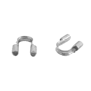 Zubeh&ouml;r Metall DQ wire guardian / Drahtschutz 5mm (&Oslash;0.56mm) Antik silber (Nickelfrei)