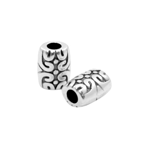 Perlen Metall DQ Tube &Oslash;2mm Antik silber (Nickelfrei)