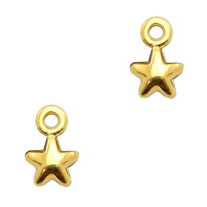 Anh&auml;nger Metall DQ Stern Gold (Nickelfrei)