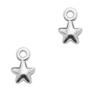 Anh&auml;nger Metall DQ Stern Antik silber (Nickelfrei)
