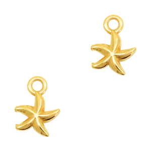 Anh&auml;nger Metall DQ Seestern Gold (Nickelfrei)