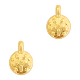 Anh&auml;nger Metall DQ Blume Gold (Nickelfrei)