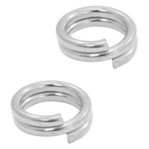Zubeh&ouml;r Metall DQ&nbsp;Spaltring 5mm Antik silber (Nickelfrei)