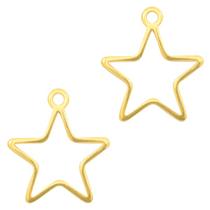Anh&auml;nger Metall DQ Star Gold (Nickelfrei)