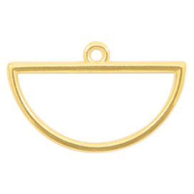 Anh&auml;nger Metall DQ halber Zirkel Gold (Nickelfrei)