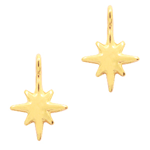 Anh&auml;nger Metall DQ Galaxis Stern Gold (Nickelfrei)