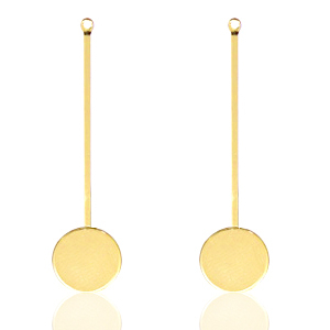 Zubeh&ouml;r Metall DQ Ohrringe Gold (Nickelfrei)