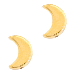 Perlen Metall DQ Mond Gold (Nickelfrei)