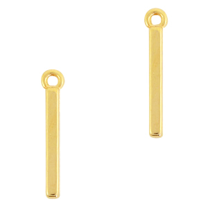 Anh&auml;nger Metall DQ Bar Gold (Nickelfrei)