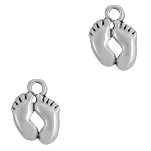 Anh&auml;nger Metall DQ Feet Antik silber (Nickelfrei)
