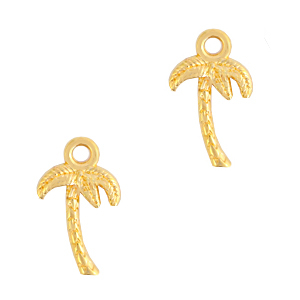 Anh&auml;nger Metall DQ Palme Gold (Nickelfrei)