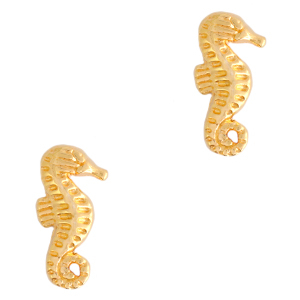 Perlen Metall DQ Seepferdchen Gold (Nickelfrei)