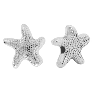 Perlen Metall DQ Seestern Antik silber (Nickelfrei)