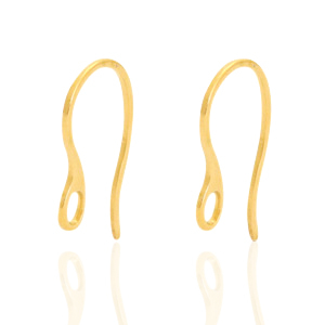 Stainless Steel - Rostfrei Stahl Ohrringe mit &Ouml;se Gold