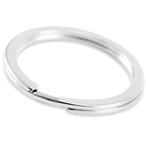 Zubeh&ouml;r Metall DQ Schl&uuml;ssel Anh&auml;nger Ring 35mm Antik silber (Nickelfrei)