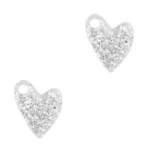 Anh&auml;nger Plexx Herz Glitzer Silver