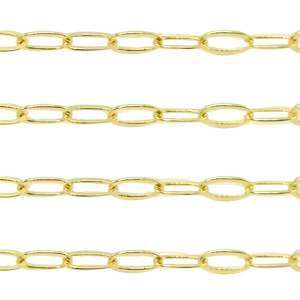 Zubeh&ouml;r Metall DQ Gliederkette Ankerkette Gold (Nickelfrei)