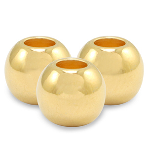 Perle Metall DQ 2.5mm Gold (Nickelfrei)