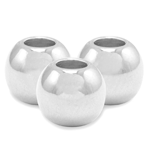 Perle Metall DQ 2.5mm Antik silber (Nickelfrei)