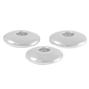Perle Metall DQ Disc 6mm Antik silber (Nickelfrei)