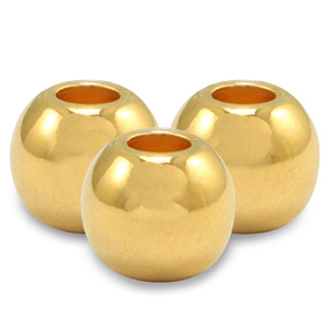 Perle Metall DQ 4mm Gold (Nickelfrei)