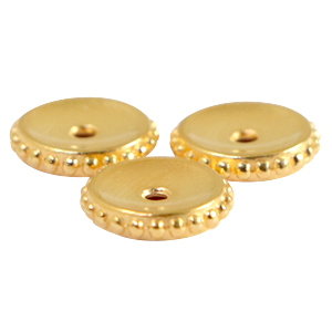 Perle Metall DQ Disc 11mm Gold (Nickelfrei)