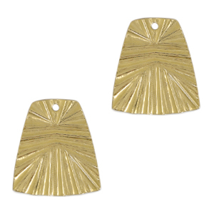 Anh&auml;nger Metall DQ Trapezium Gold (Nickelfrei)
