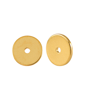 Perlen Metall DQ Disc Rondellen 8mm Gold (Nickelfrei)