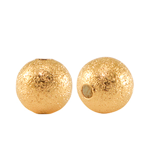 Perlen Metall DQ 8mm Gold (Nickelfrei)