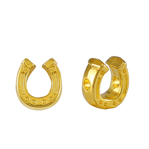 Perle Metall DQ Hufeisen Gold (Nickelfrei)