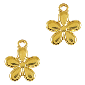 Anh&auml;nger Metall DQ Flower Gold (Nickelfrei)