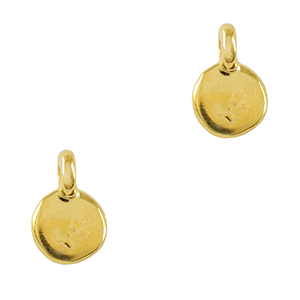 Anh&auml;nger Metall DQ irregular Gold (Nickelfrei)