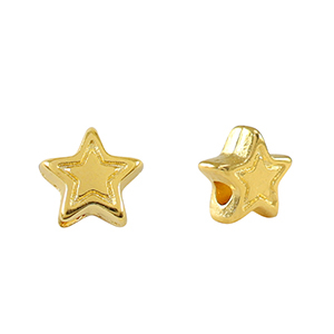 Perle Metall DQ Star Gold (Nickelfrei)