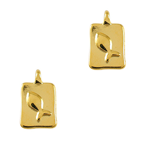 Anh&auml;nger Metall DQ Fish Gold (Nickelfrei)