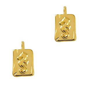 Anh&auml;nger Metall DQ Seahorse Gold (Nickelfrei)