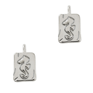 Anh&auml;nger Metall DQ Seahorse Antik silber (Nickelfrei)