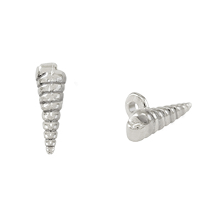 Anh&auml;nger Metall DQ Shell Antik silber (Nickelfrei)