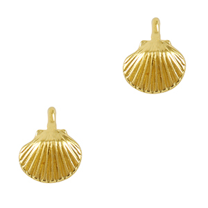 Anh&auml;nger Metall DQ Shell Gold (Nickelfrei)