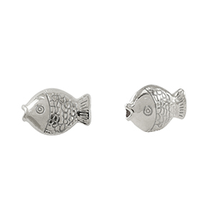 Perle Metall DQ Fish Antik silber (Nickelfrei)