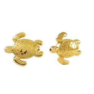 Perle Metall DQ Turtle Gold (Nickelfrei)