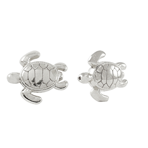 Perle Metall DQ Turtle Antik silber (Nickelfrei)